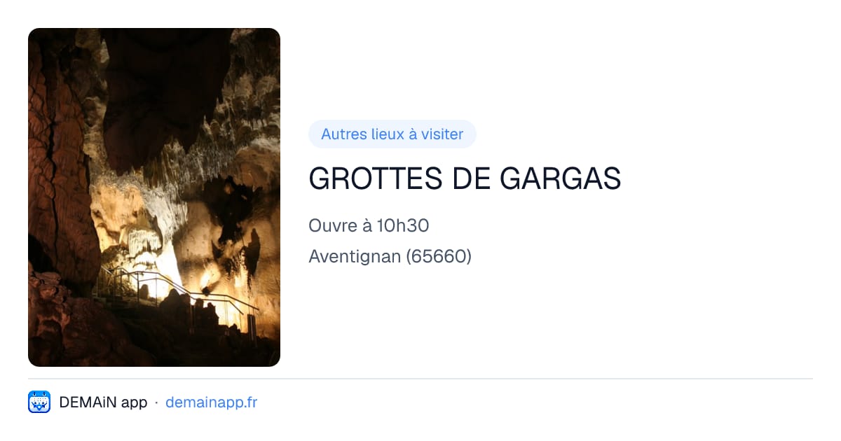 GROTTES DE GARGAS — Aventignan