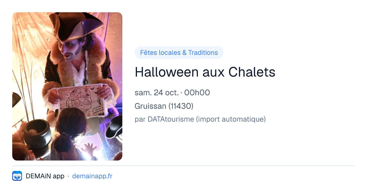 Halloween aux Chalets — Gruissan