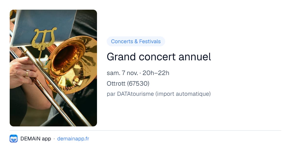Grand concert annuel — Ottrott
