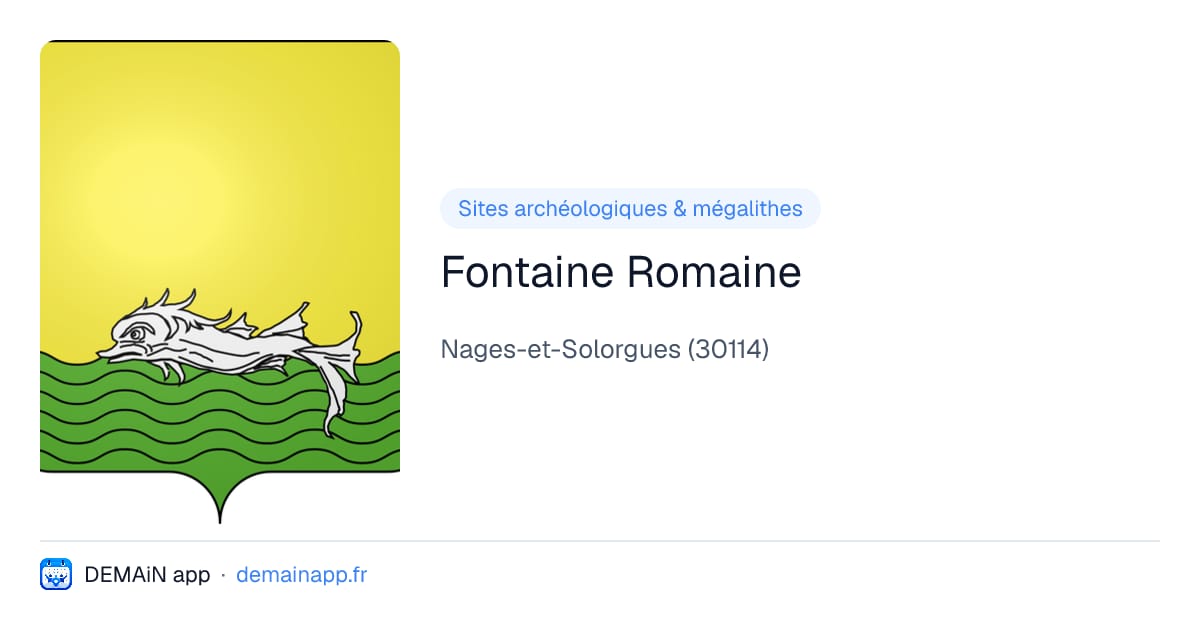 Fontaine Romaine — Nages-et-Solorgues