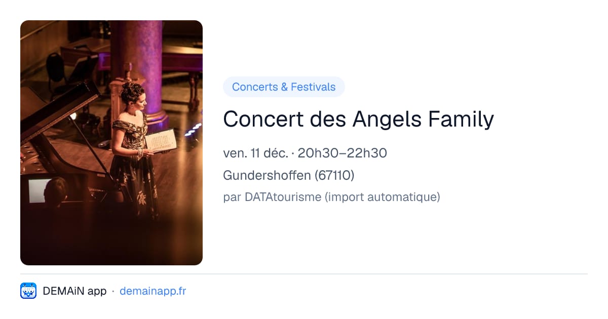 Concert des Angels Family — Gundershoffen