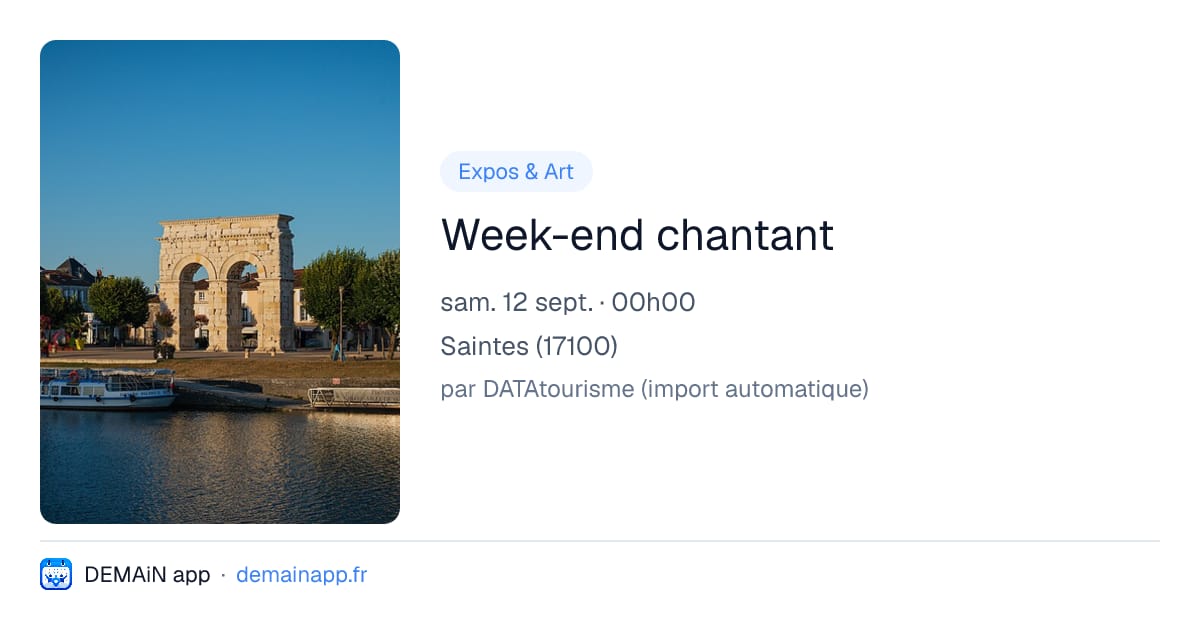Week-end chantant — Saintes