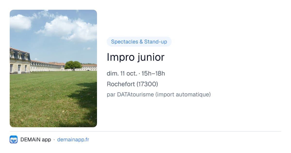Impro junior — Rochefort