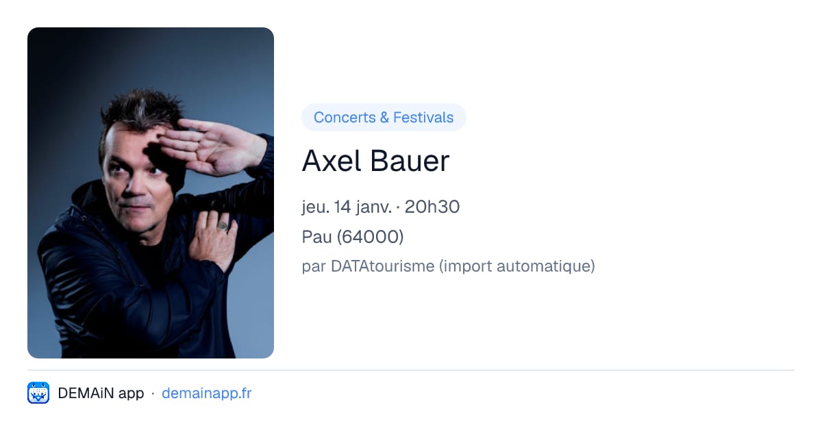 Axel Bauer — Pau