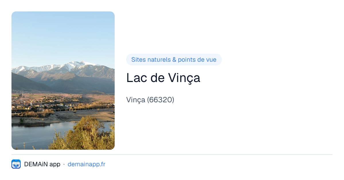 Lac de Vinça — Vinça