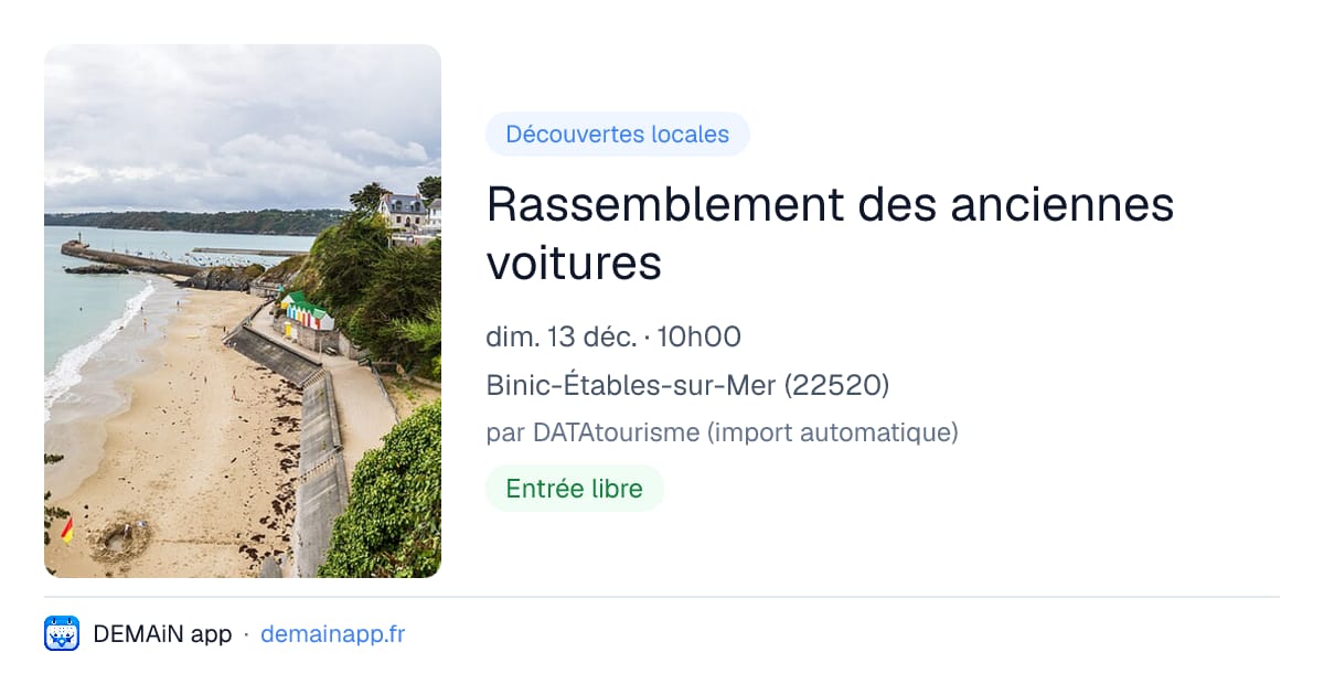 Rassemblement des anciennes voitures — Binic-Étables-sur-Mer