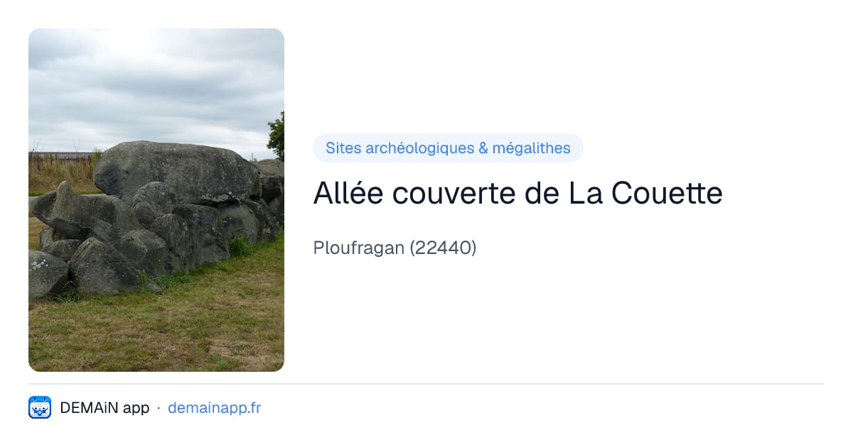 Allée couverte de La Couette — Ploufragan