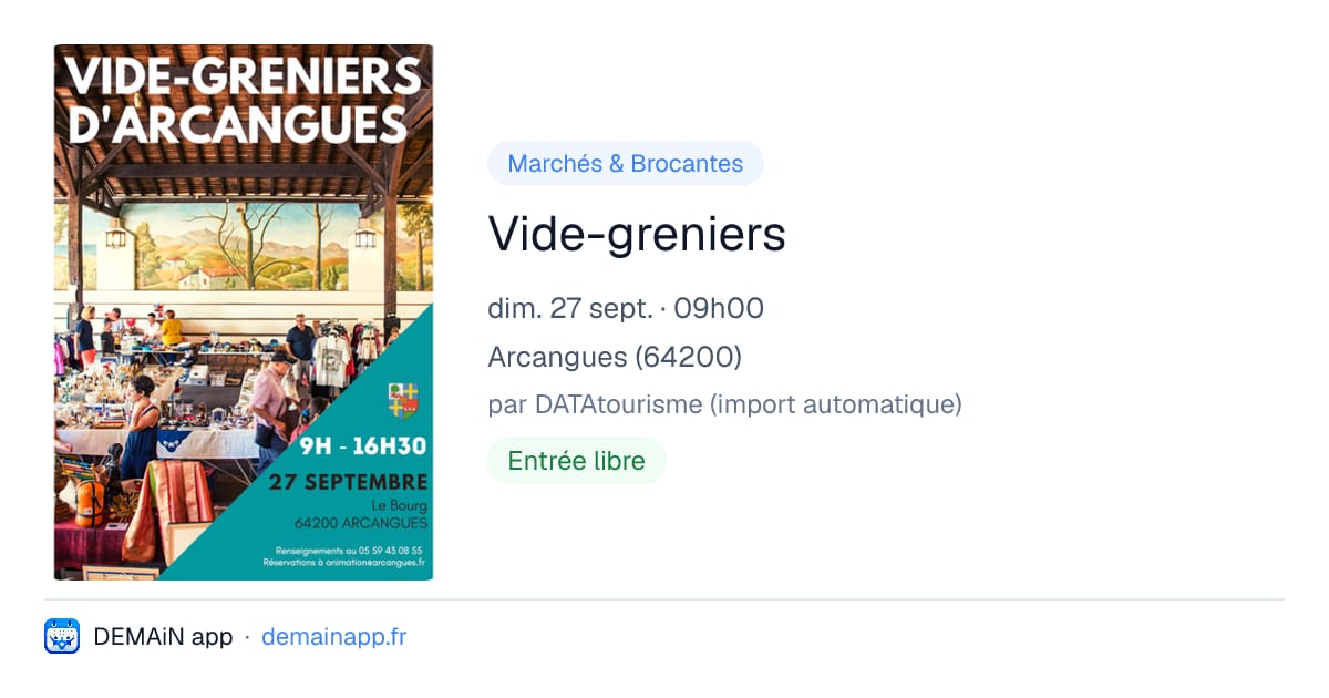 Vide-greniers — Arcangues