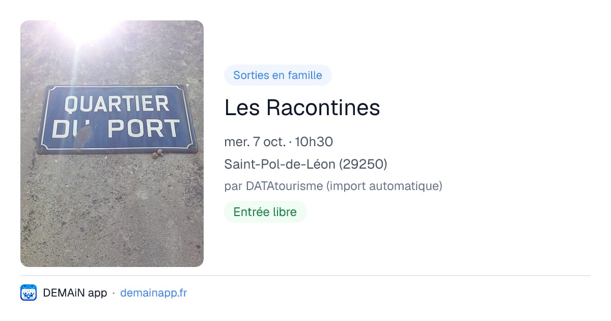Les Racontines — Saint-Pol-de-Léon