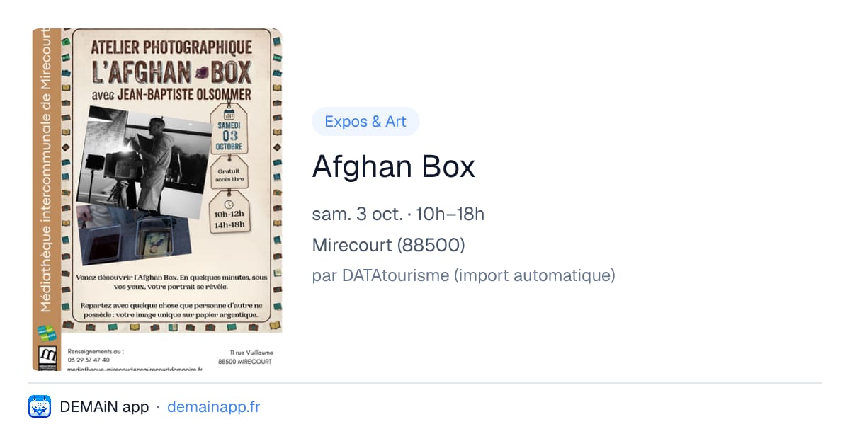Afghan Box — Mirecourt