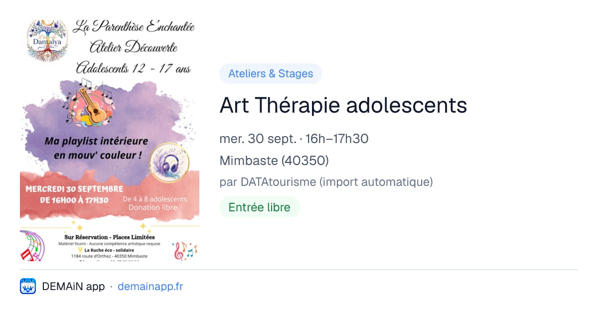 Art Thérapie adolescents — Mimbaste