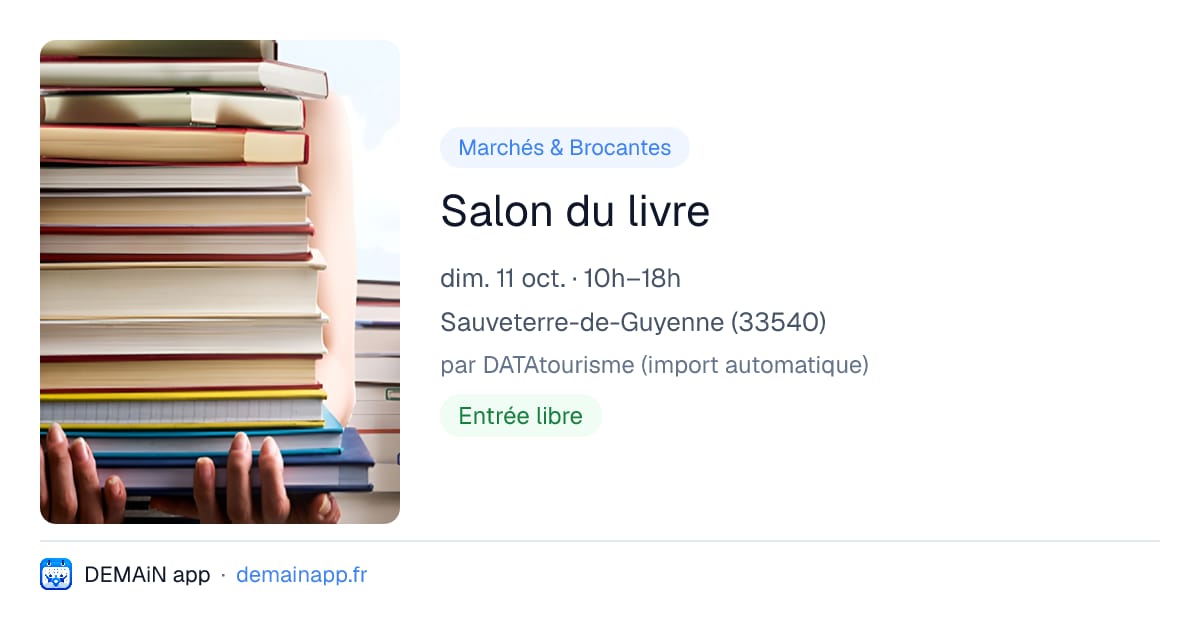 Salon du livre — Sauveterre-de-Guyenne