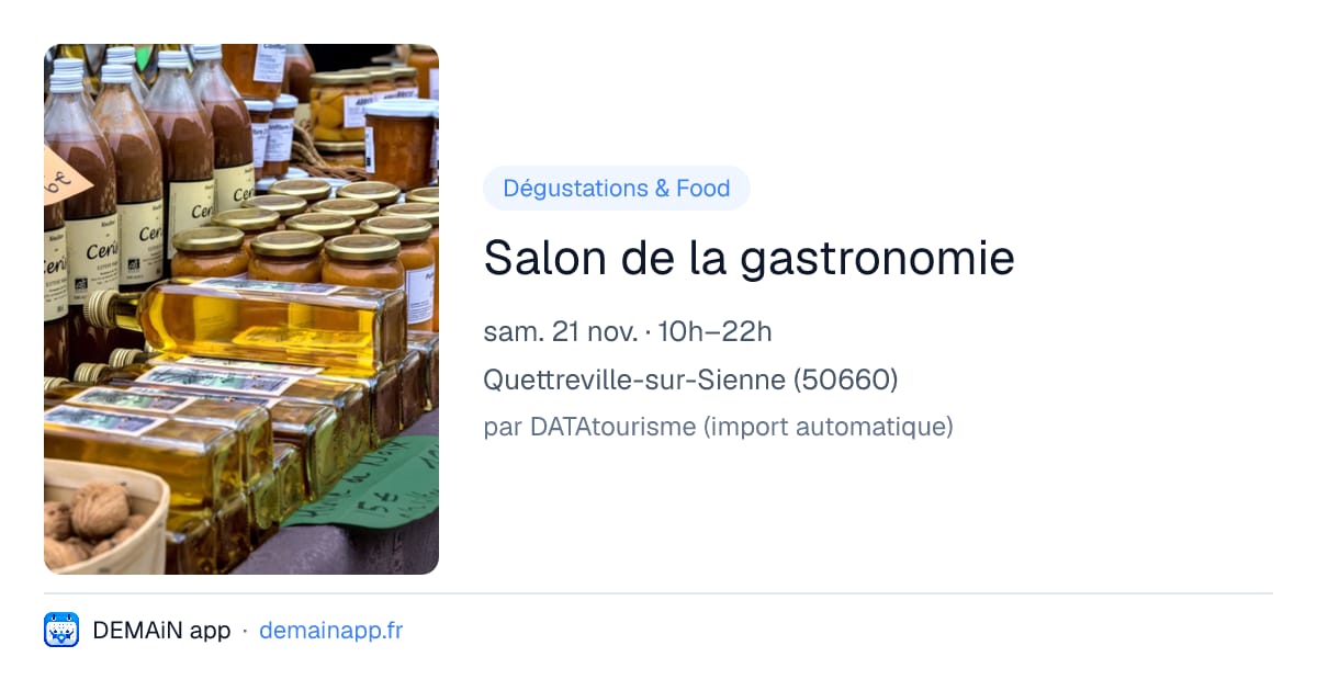 Salon de la gastronomie — Quettreville-sur-Sienne