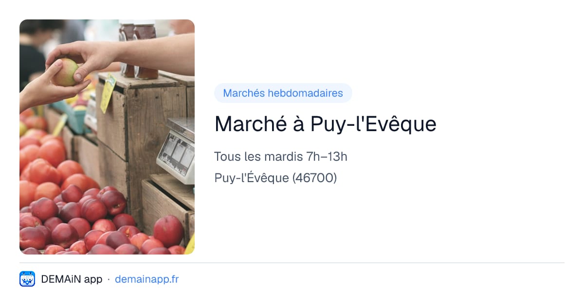 Marché à Puy-l'Evêque — Puy-l'Évêque