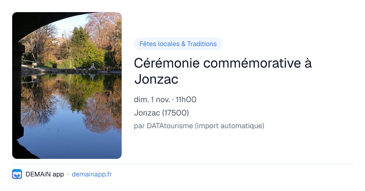 Cérémonie commémorative à Jonzac — Jonzac