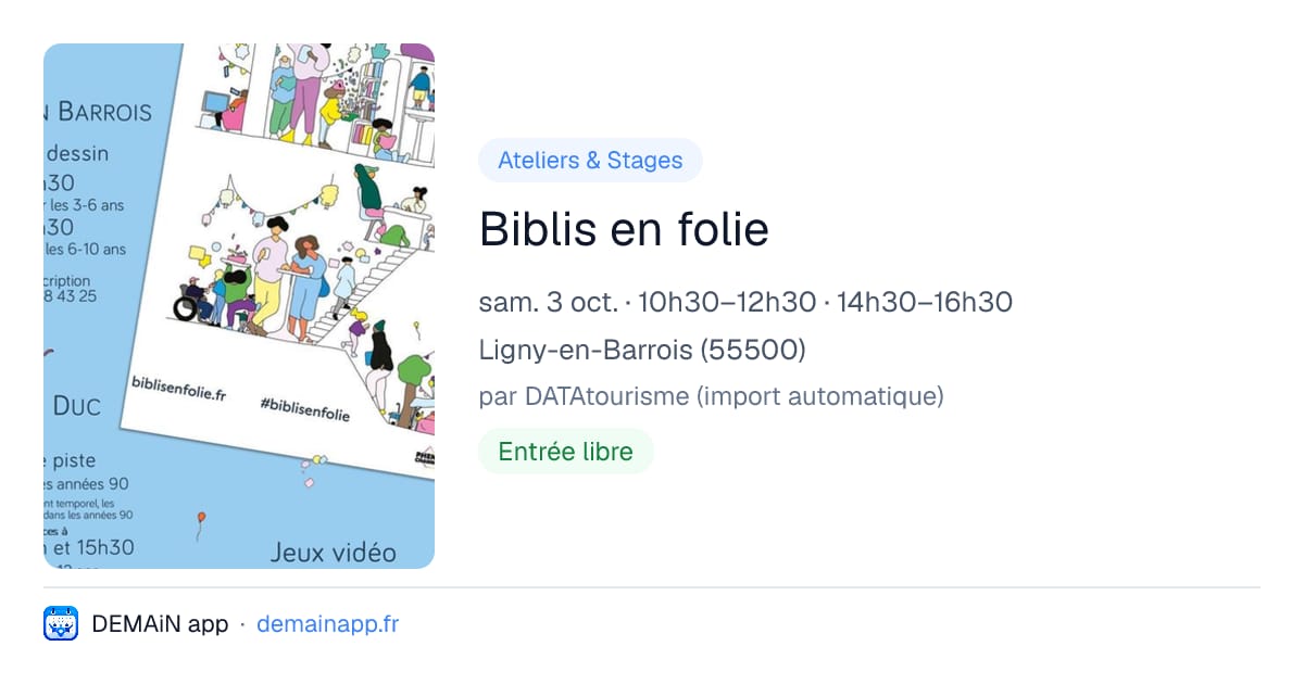 Biblis en folie — Ligny-en-Barrois