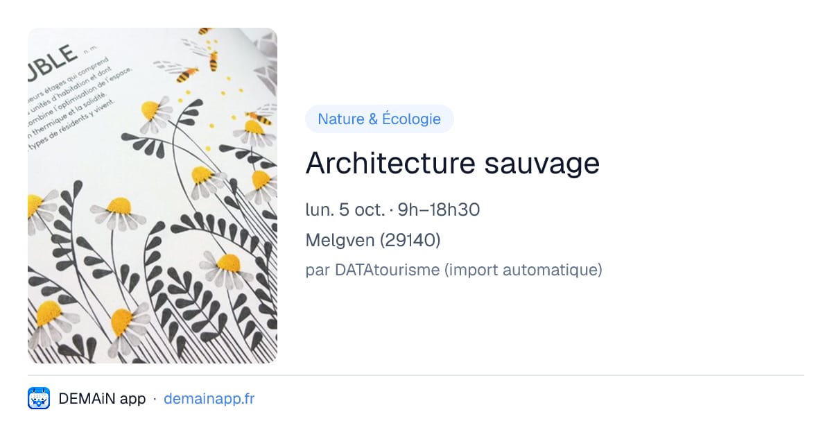 Architecture sauvage — Melgven