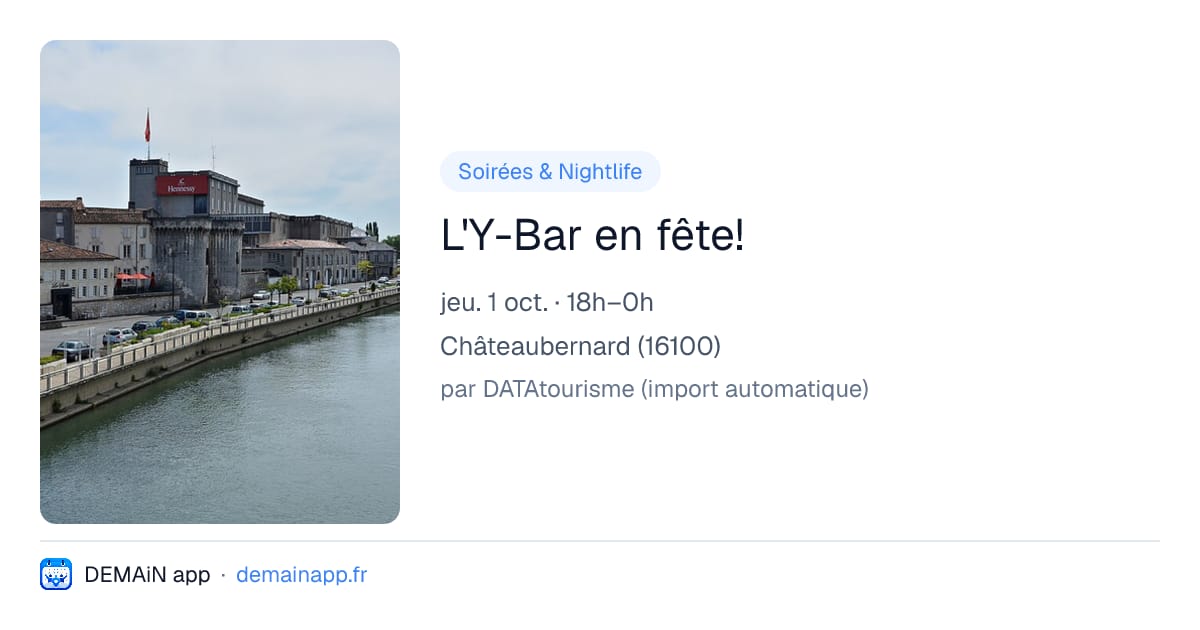 L'Y-Bar en fête! — Châteaubernard