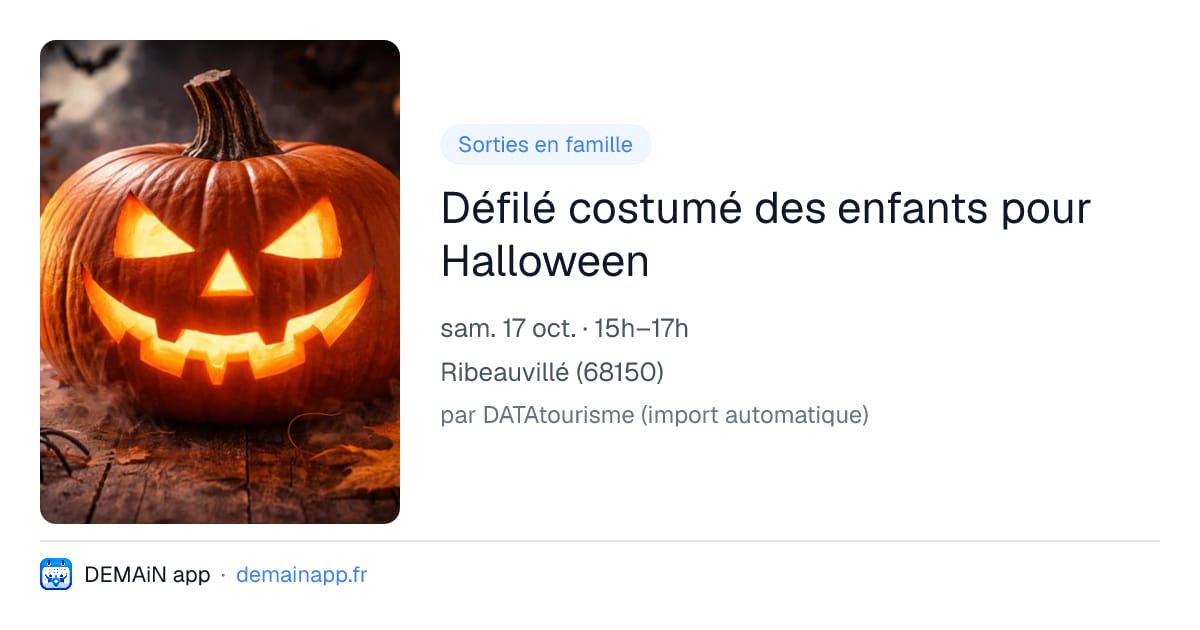 Défilé costumé des enfants pour Halloween — Ribeauvillé
