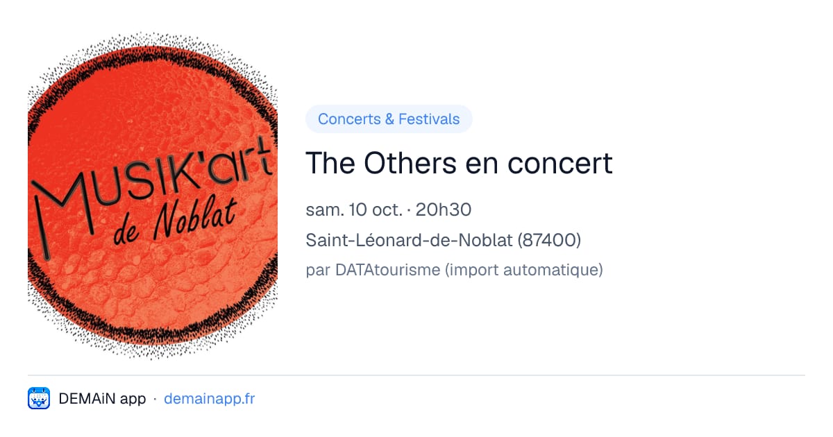 The Others en concert — Saint-Léonard-de-Noblat