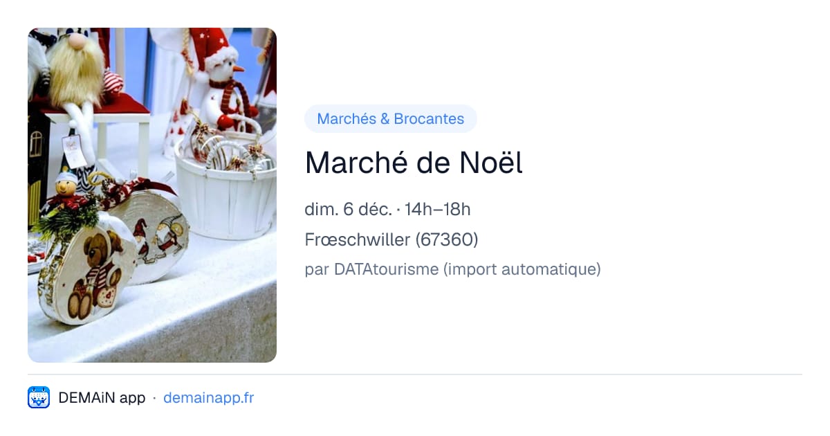 Marché de Noël — Frœschwiller