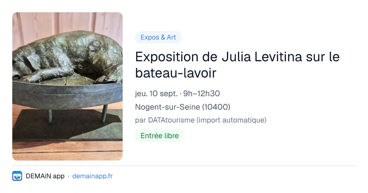 Exposition de Julia Levitina sur le bateau-lavoir — Nogent-sur-Seine