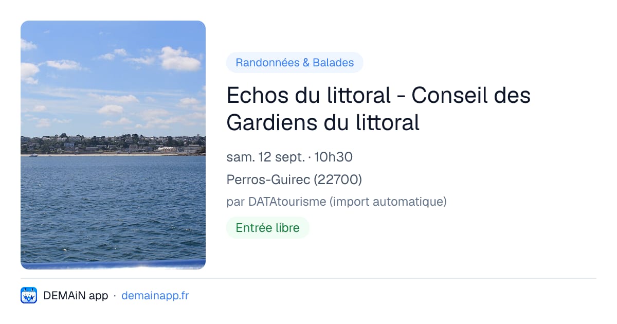Echos du littoral - Conseil des Gardiens du littoral — Perros-Guirec
