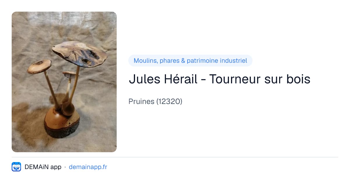 Jules Hérail - Tourneur sur bois — Pruines