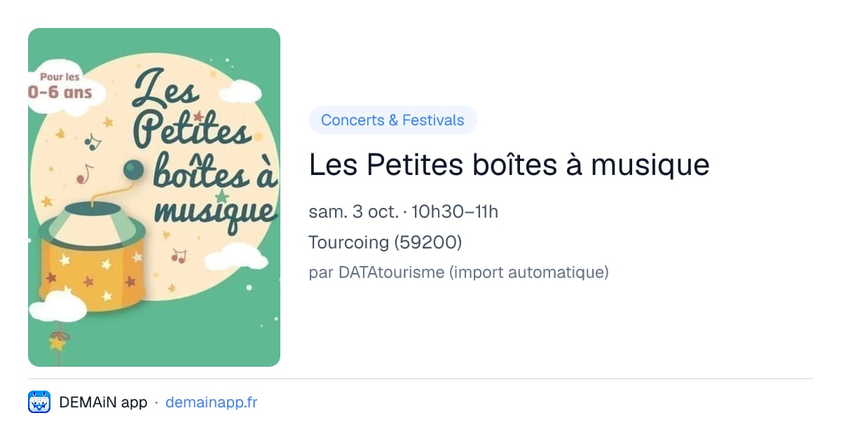 Les Petites boîtes à musique — Tourcoing