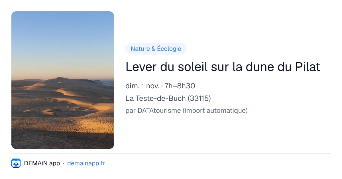 Lever du soleil sur la dune du Pilat — La Teste-de-Buch