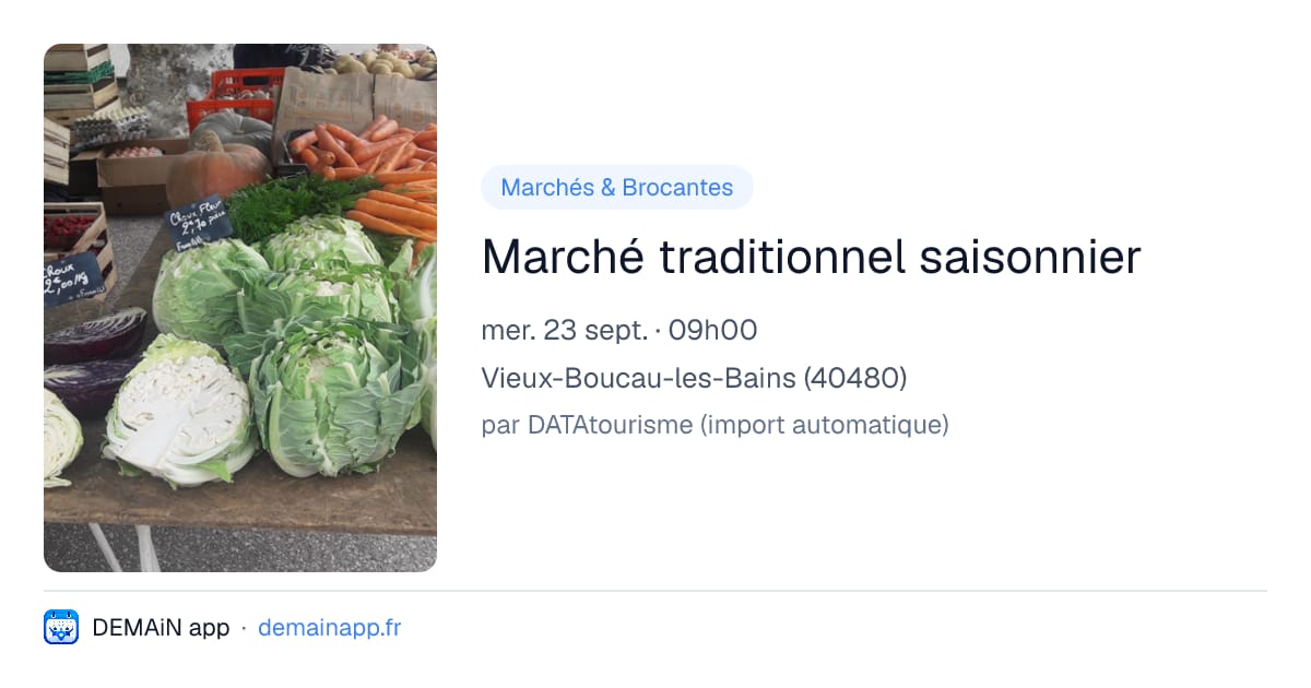 Marché traditionnel saisonnier — Vieux-Boucau-les-Bains