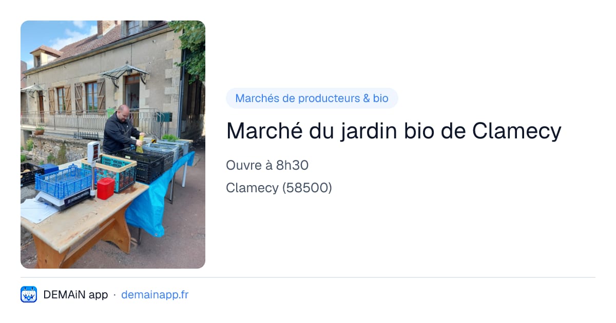 Marché du jardin bio de Clamecy — Clamecy
