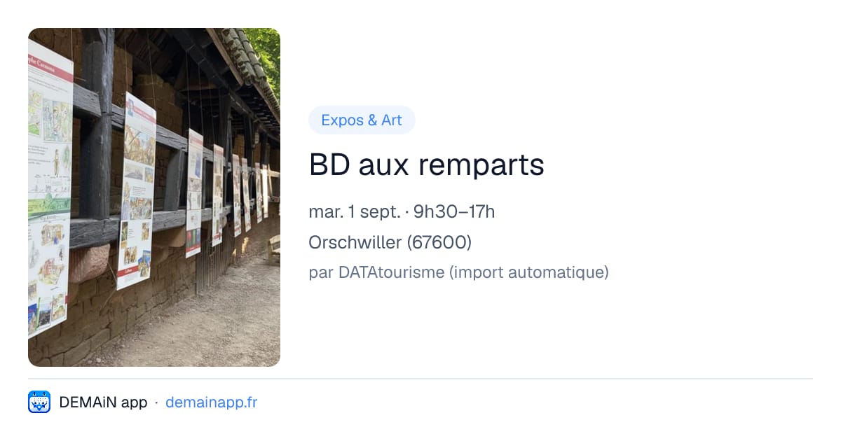 BD aux remparts — Orschwiller