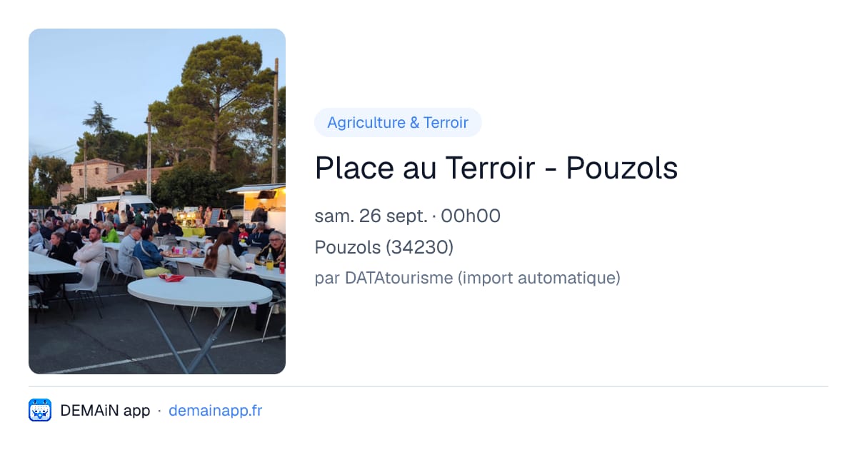 Place au Terroir - Pouzols — Pouzols