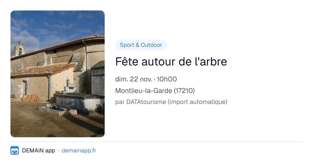 Fête autour de l'arbre — Montlieu-la-Garde