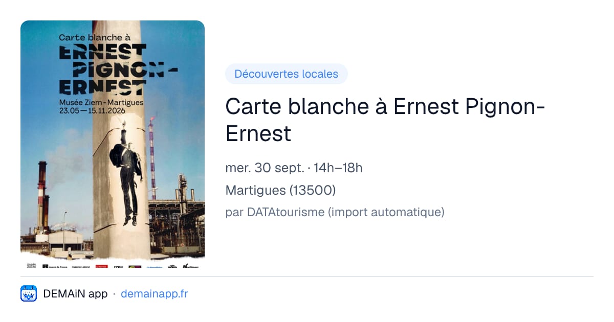 Carte blanche à Ernest Pignon-Ernest — Martigues