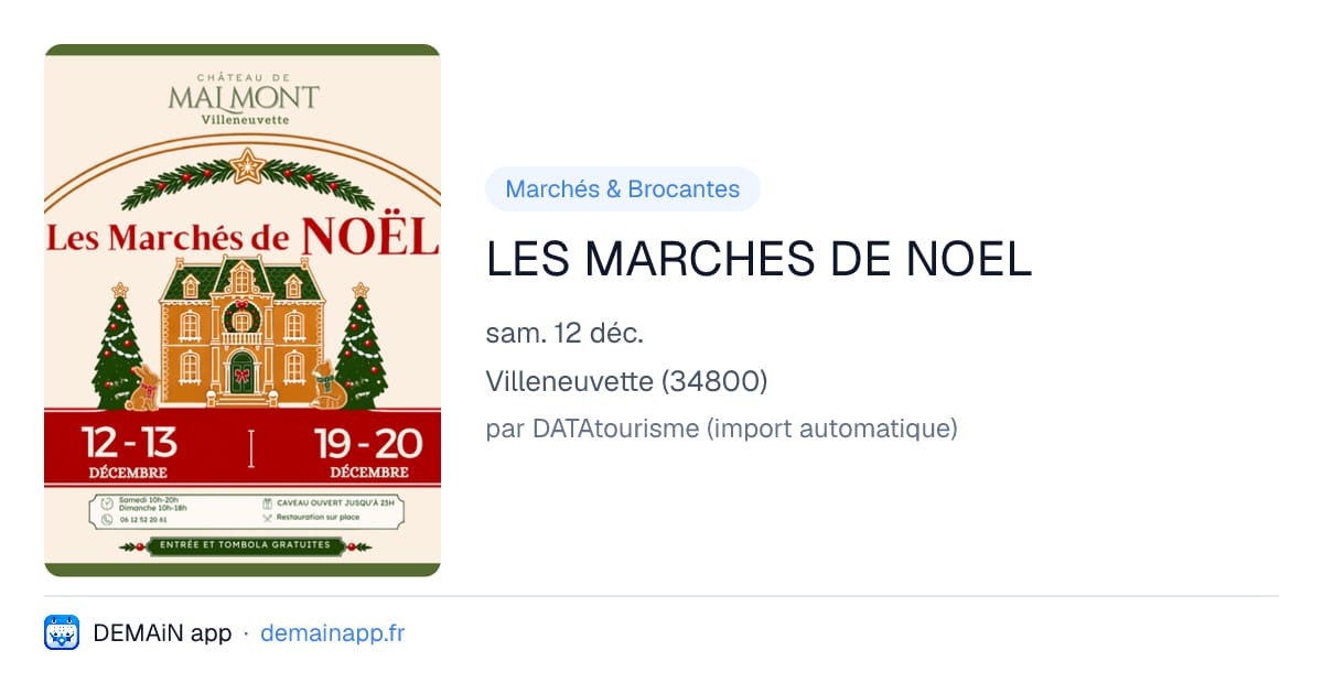 LES MARCHES DE NOEL — Villeneuvette