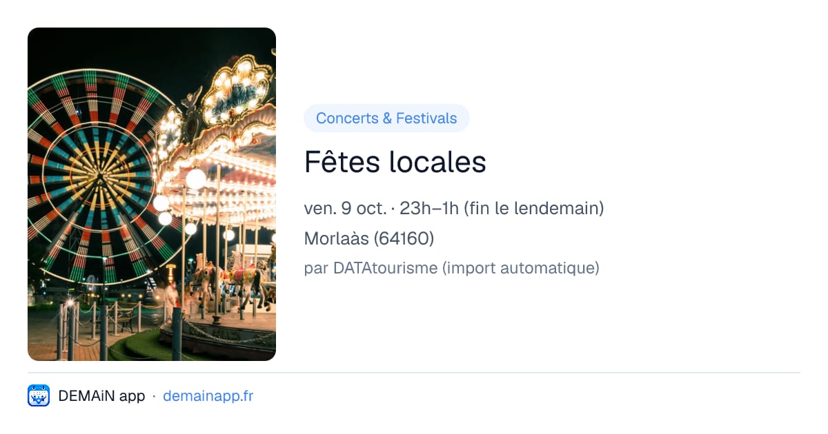 Fêtes locales — Morlaàs