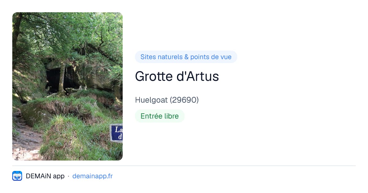 Grotte d'Artus — Huelgoat