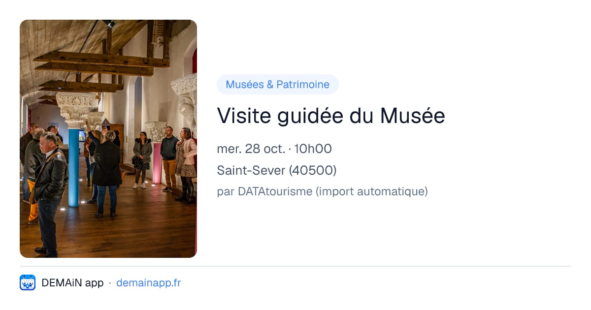 Visite guidée du Musée — Saint-Sever