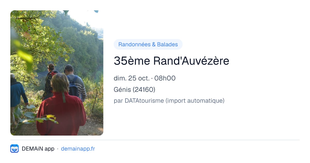 35ème Rand'Auvézère — Génis
