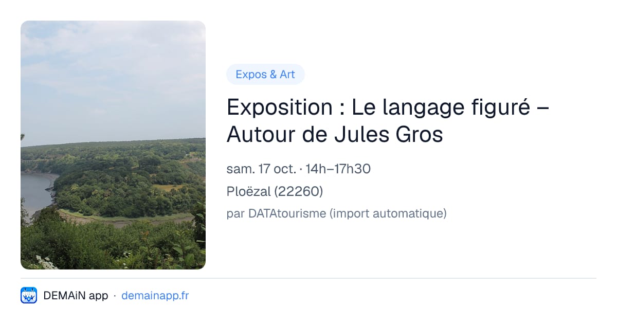 Exposition : Le langage figuré – Autour de Jules Gros — Ploëzal