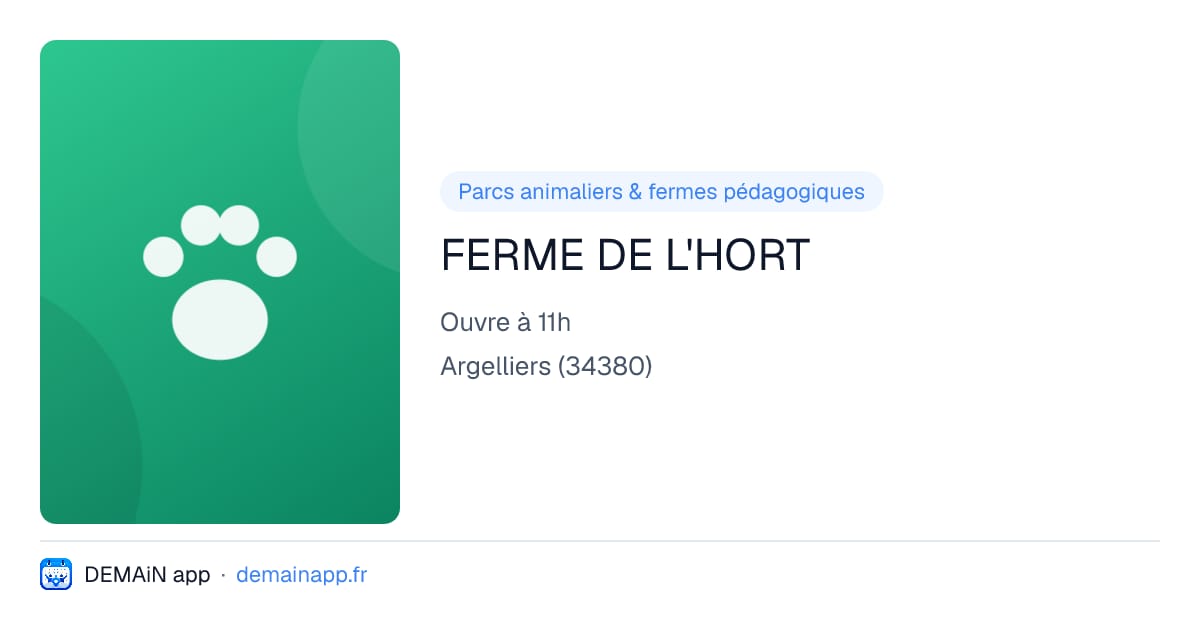 FERME DE L'HORT — Argelliers