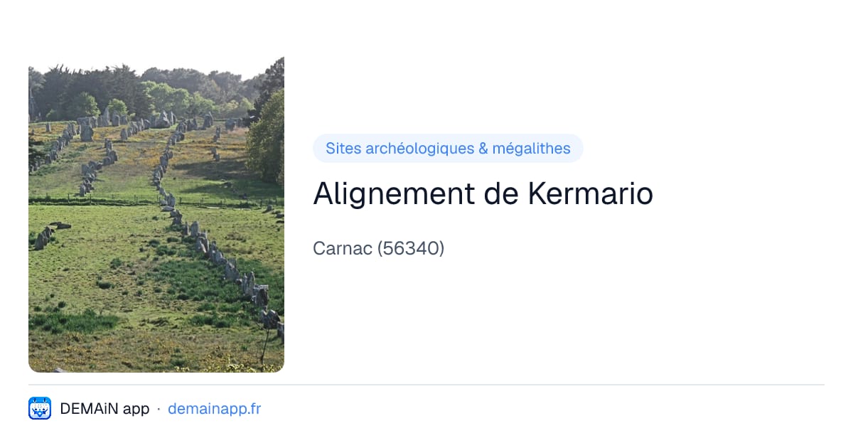 Alignement de Kermario — Carnac