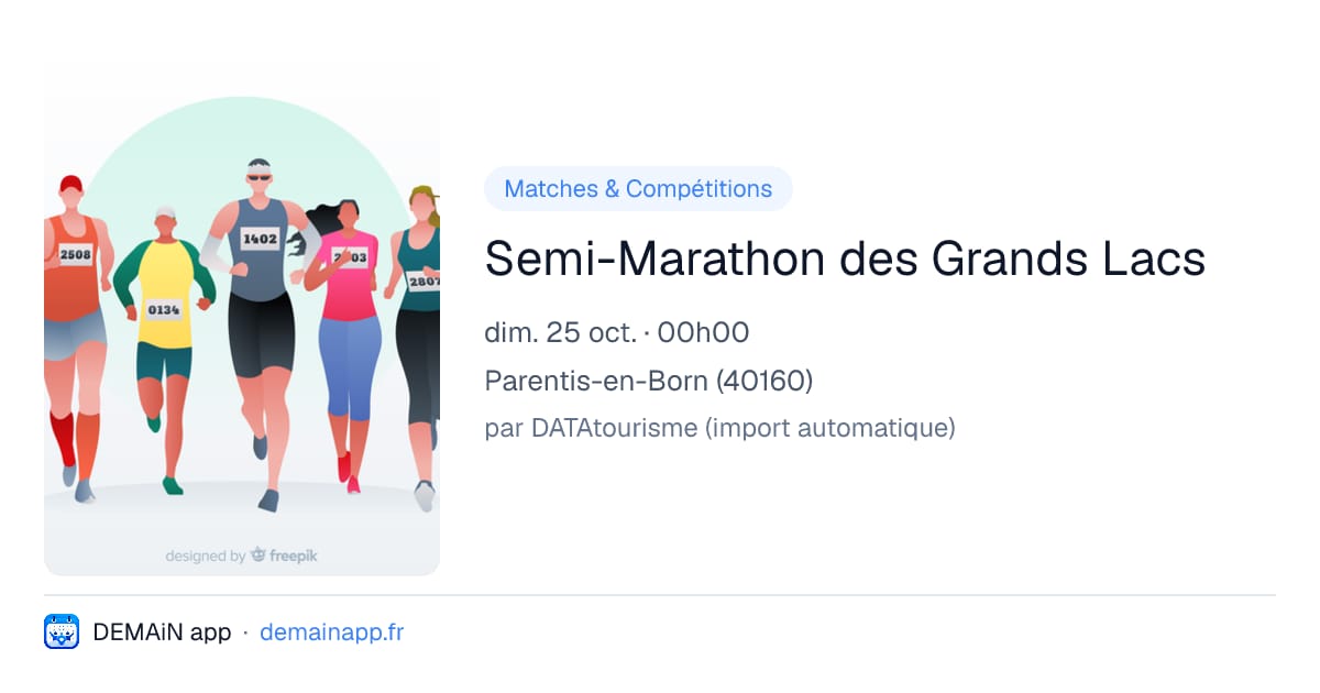 Semi-Marathon des Grands Lacs — Parentis-en-Born