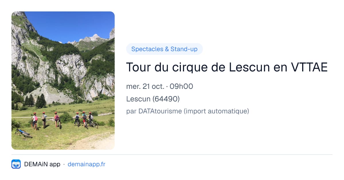 Tour du cirque de Lescun en VTTAE — Lescun