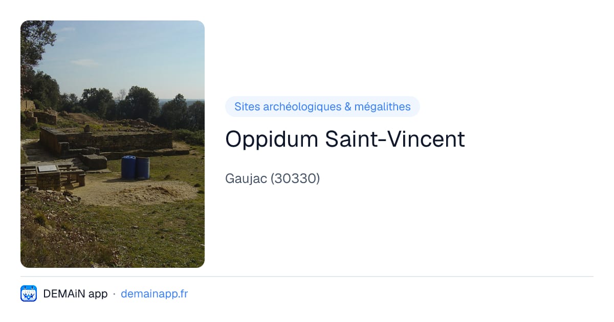 Oppidum Saint-Vincent — Gaujac