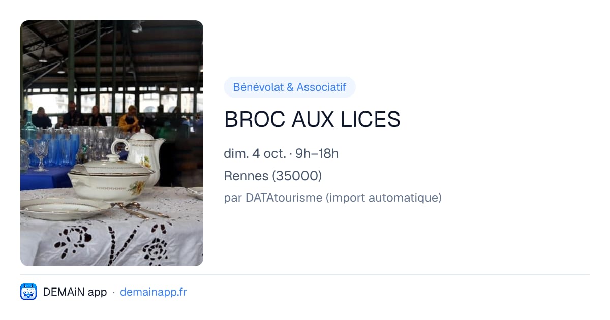 BROC AUX LICES — Rennes