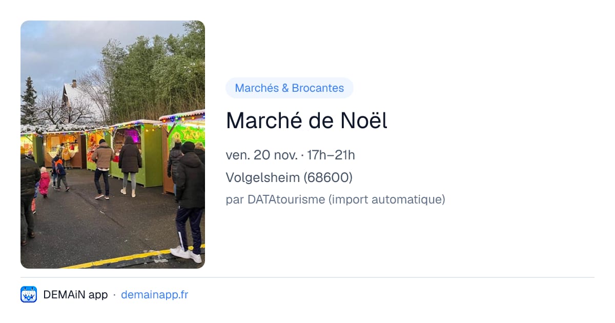 Marché de Noël — Volgelsheim