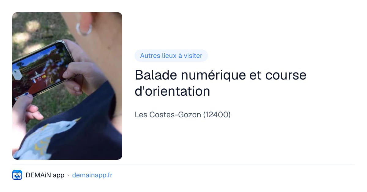 Balade numérique et course d'orientation — Les Costes-Gozon